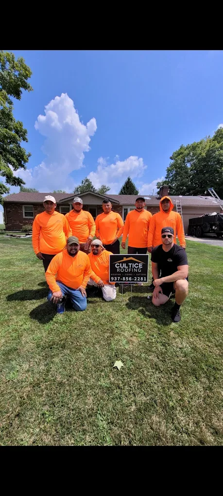 The Cultice Roofing crew on a job site in Southwest Ohio